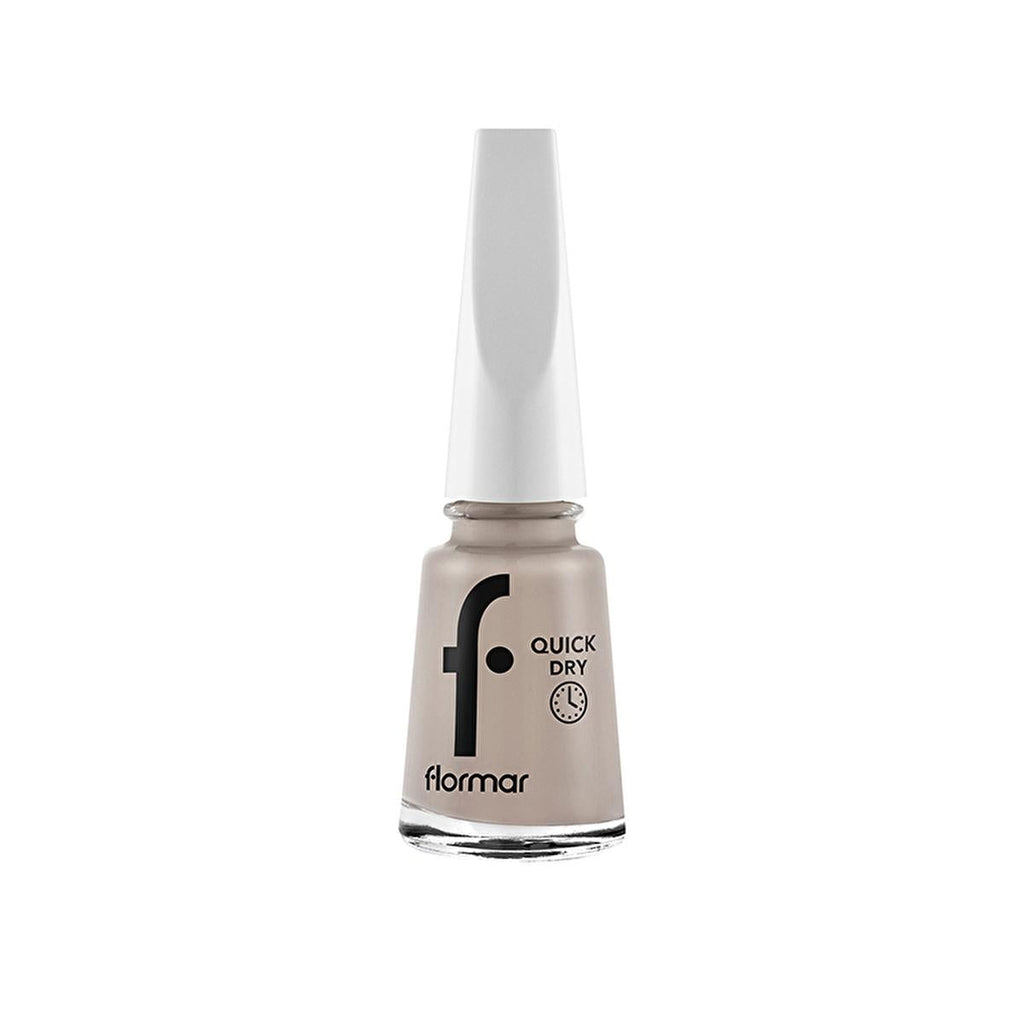 Flormar Quick Dry Nail Polish - QD12 Everyday Trick Nude Pink - 60 Second Fast Drying, High Pigment, Long Lasting Manicure