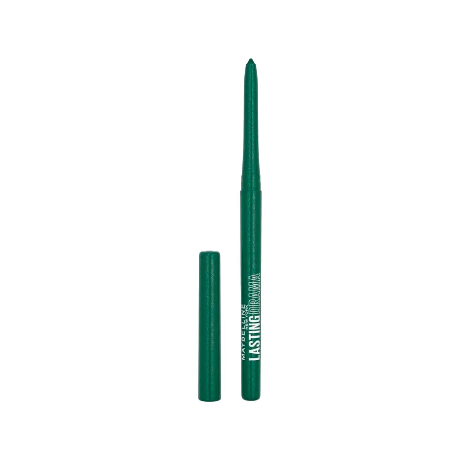 Maybelline New York Lasting Drama Automatic Eyeliner - Green, Waterproof, Long Lasting Makeup for Dramatic Eye Look