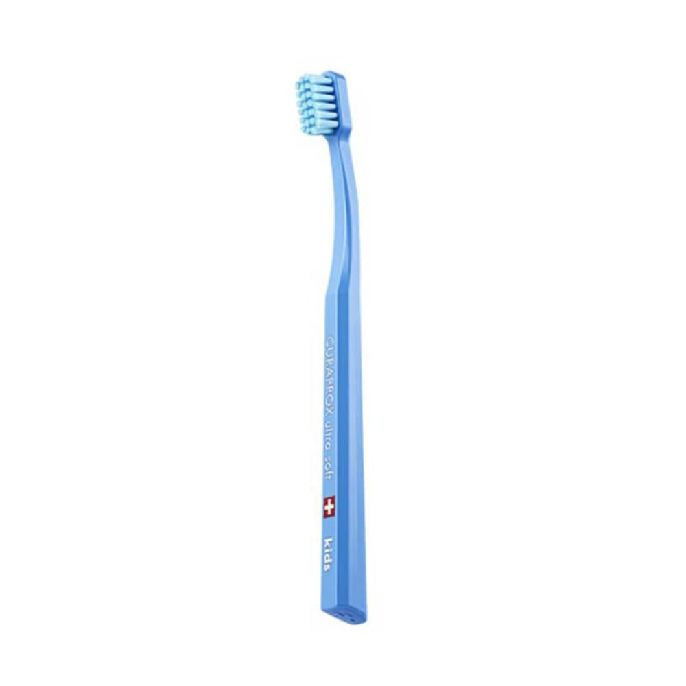 Curaprox Kids Ultra Soft Manual Toothbrush for Children Aged 3-13 Years - Gentle Cleaning, 5500 Curen Bristles