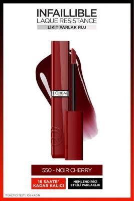 Loreal Paris Infaillible Noir Cherry Liquid Lipstick: Long Lasting, High Shine, Bold Color