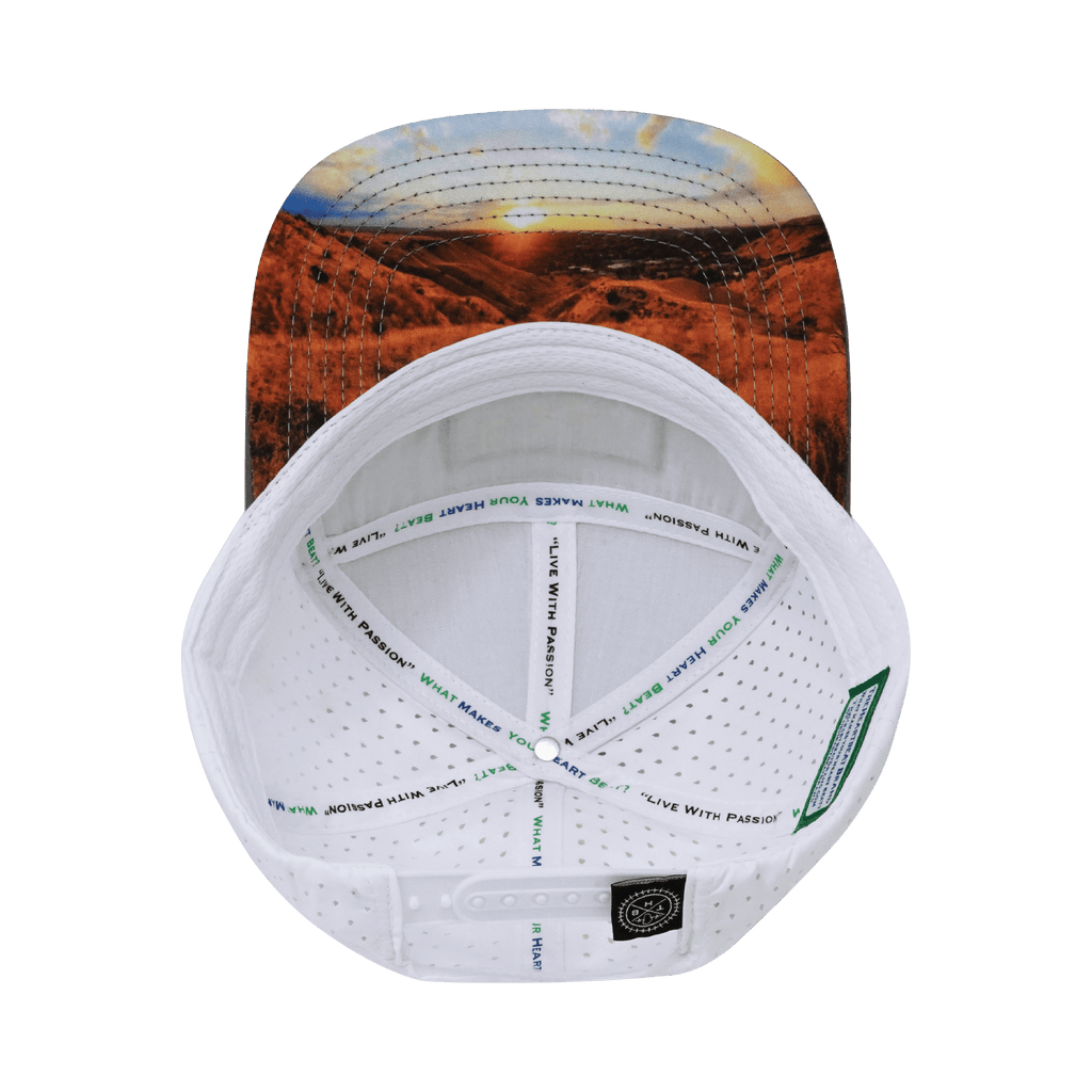 Idaho Hat - Flat Bill - Cork - Gray / White - Laser Mesh