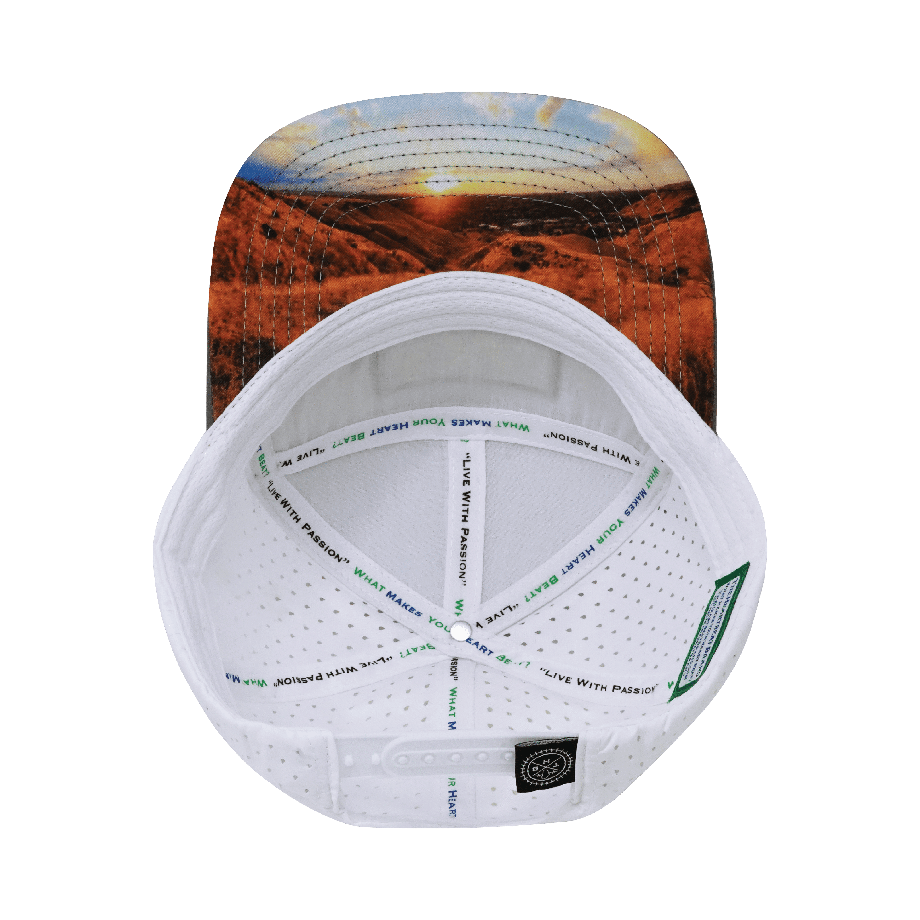 Idaho Hat - Flat Bill - Cork - Gray / White - Laser Mesh