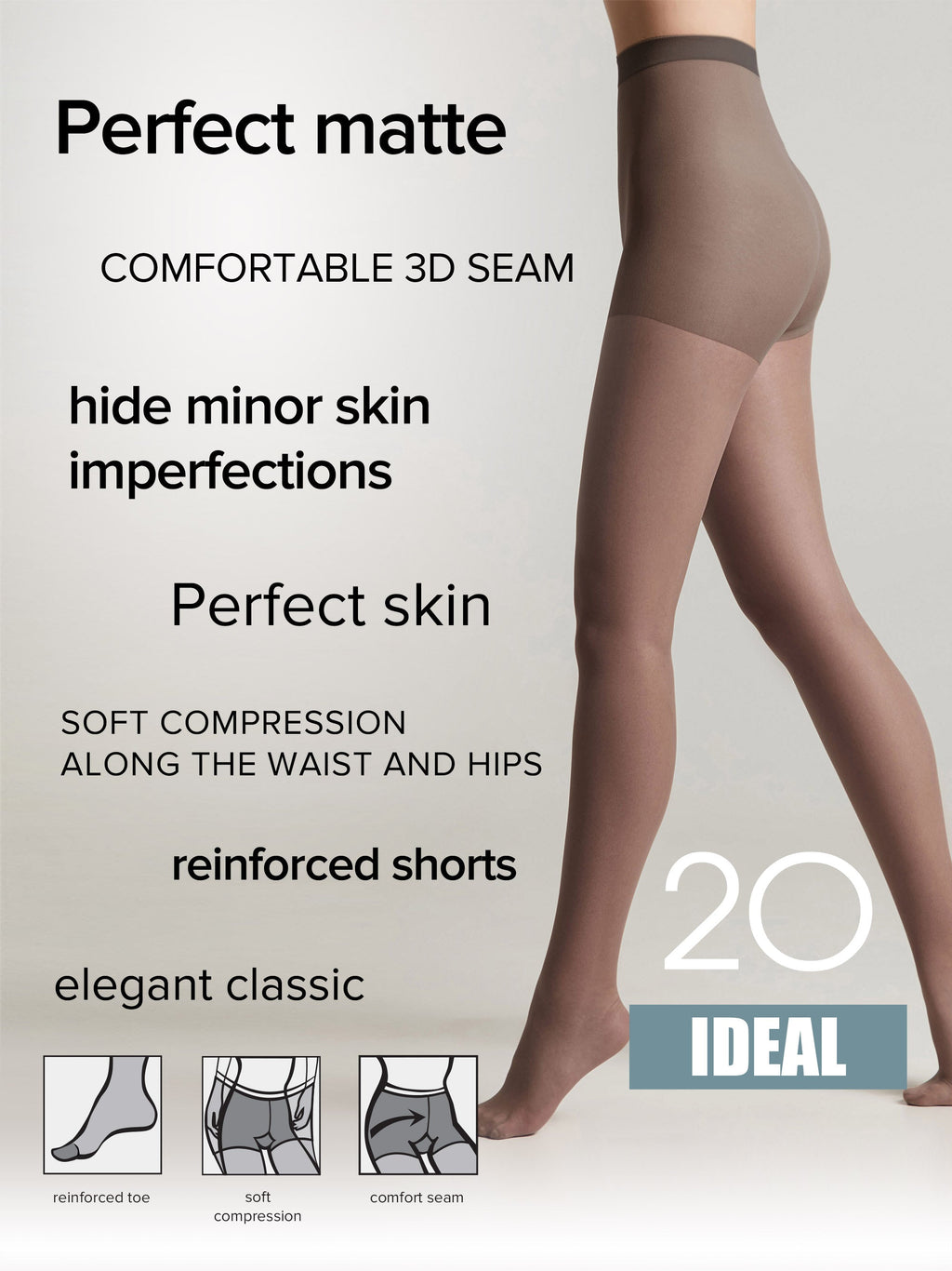 TheRanok.com Tights Conte Ideal 20 Den - Ultimate Matt — product on model