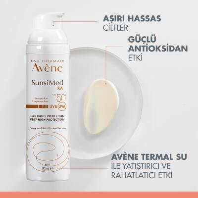 Avene Sunsimed KA High Protection Sunscreen SPF 50+ for Sensitive Skin - Water-Resistant, Non-Whitening, Soothing Avène Thermal Water - 2.71 fl oz