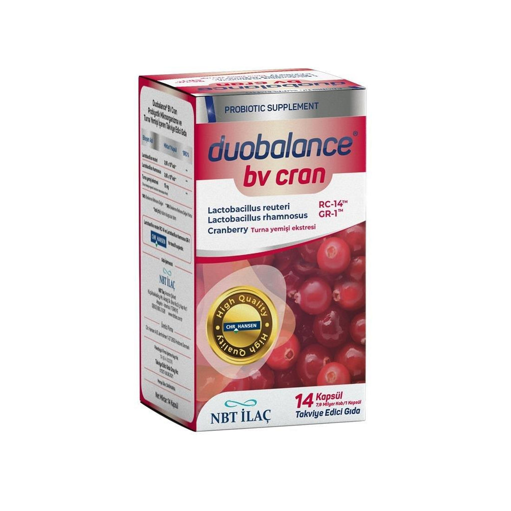 NBTLife Duobalance BV Cran 14 KapsŸl - Cranberry and Probiotic Supplement for Urinary Tract Health Support