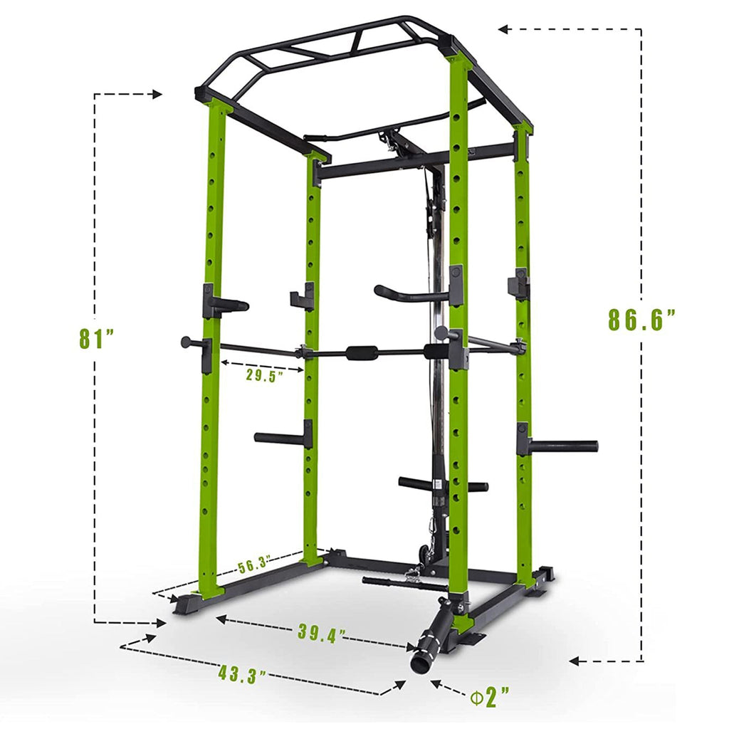 IFast Adjustable Home Gym Power Cage & Squat Rack With Pull-Up Bar Barbell Rack, 1000LBS (SAK12649) – SAKSBY WHOLESALE, view 
