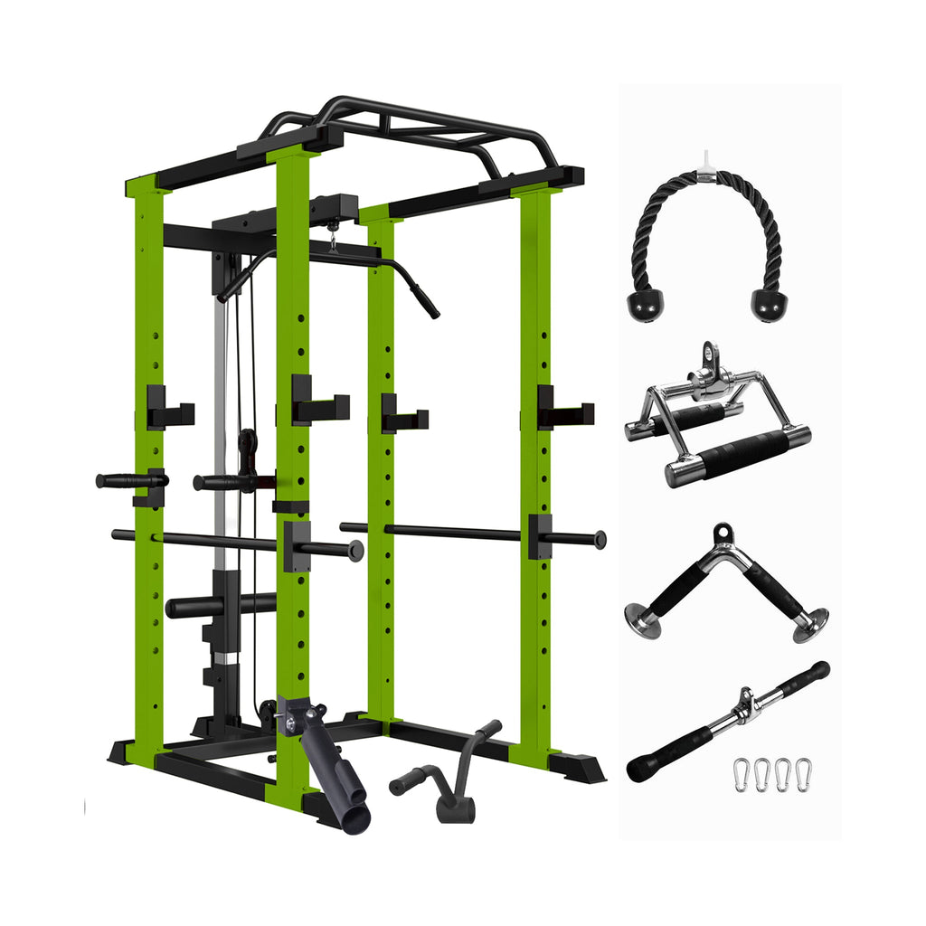 IFast Adjustable Home Gym Power Cage & Squat Rack With Pull-Up Bar Barbell Rack, 1000LBS (SAK12649) – SAKSBY WHOLESALE