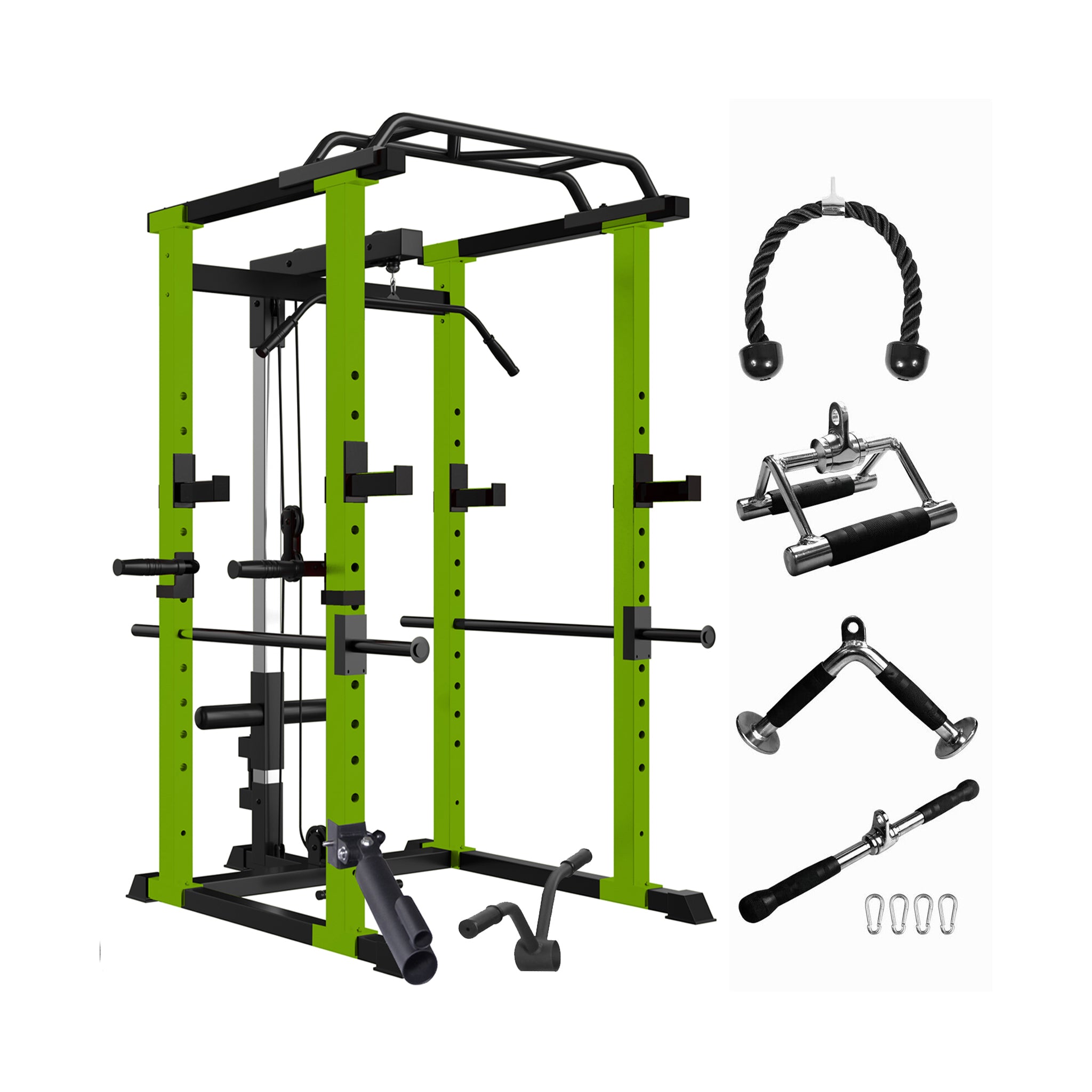 IFast Adjustable Home Gym Power Cage & Squat Rack With Pull-Up Bar Barbell Rack, 1000LBS (SAK12649) – SAKSBY WHOLESALE
