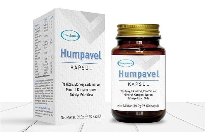 Humpavel Dietary Supplement - 60 Capsules, Immune Support with Reishi, Shiitake & Vitamins
