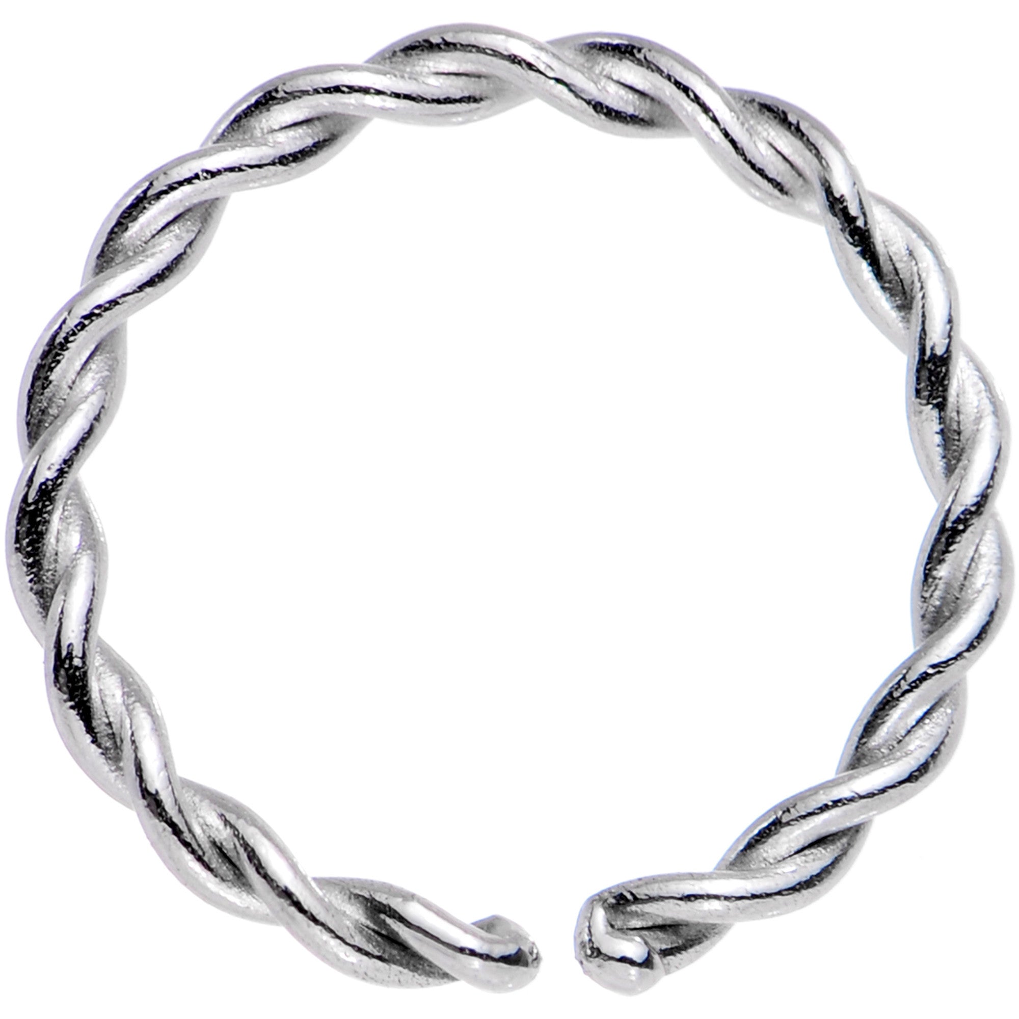 BodyCandy 18G 5/16 Annealed Steel Seamless Braided Circular Ring — main product shot