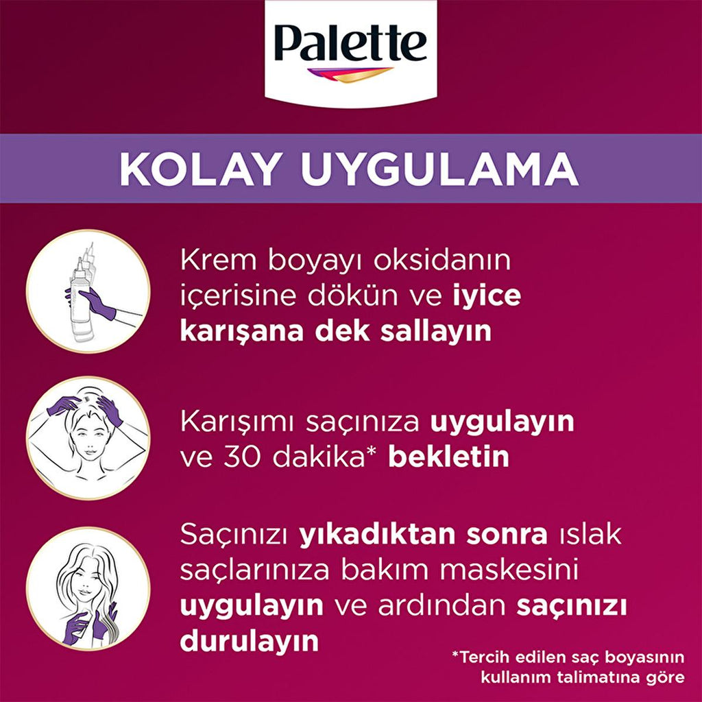 Palette Deluxe Hair Dye - Long-Lasting Nourishing Küllü Açık Sarı Color by Palette