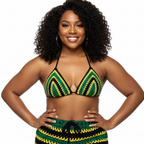 Jamaica Mesh Crochet Shorts with Bikini Matching Set