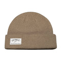 The Heartbeat Brand Mountains Beanie - Cuffed - Tan — main product shot