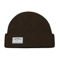 The Heartbeat Brand Mountains Beanie - Cuffed - Chocolate — main product shot