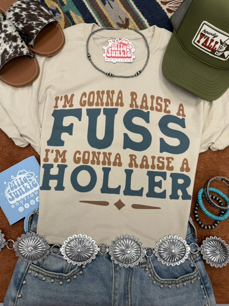 Wild Junkie I'm Gonna Raise A Fuss Graphic Tee — main product shot
