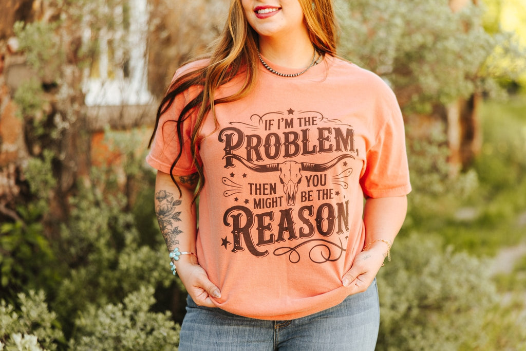 Wild Junkie I'm The Problem Graphic Tee — Wild Junkie branding close-up