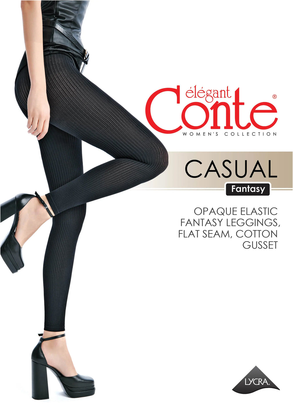 TheRanok.com Fantasy Leggings Conte Casual 100 Den - Matte Finish — color detail