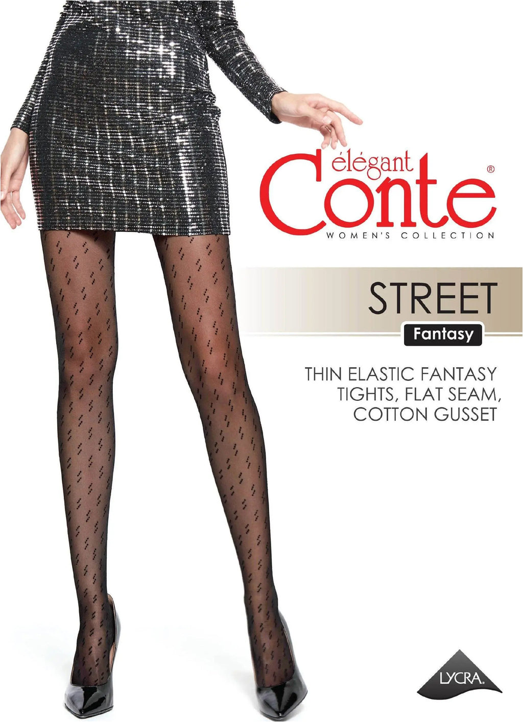 TheRanok.com Fantasy Tights Conte Street - Triple Dot Pattern — packaging