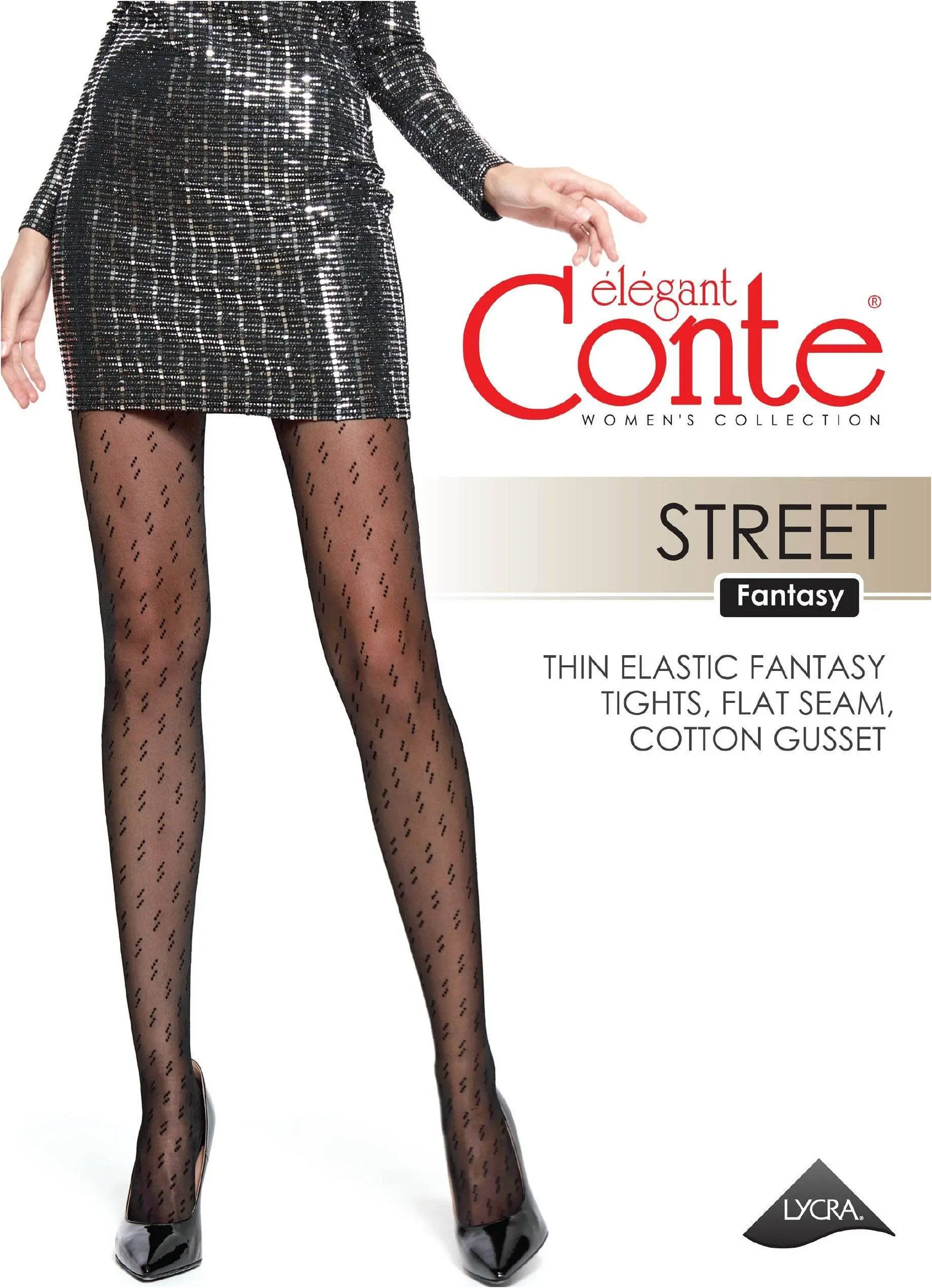 TheRanok.com Fantasy Tights Conte Street - Triple Dot Pattern — packaging