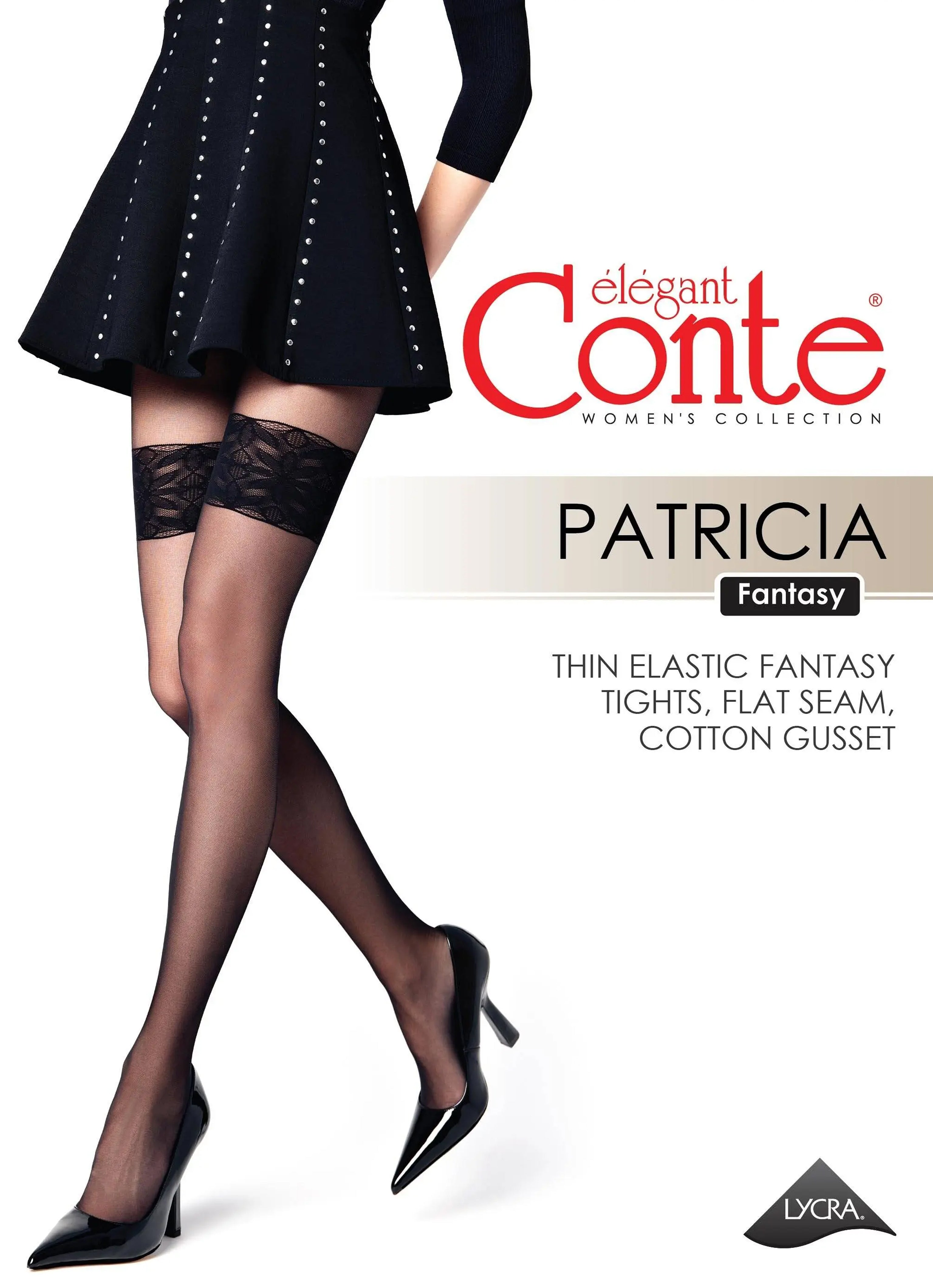 TheRanok.com Fantasy Tights Conte Patricia - Imitation of Lace Stockings — size reference