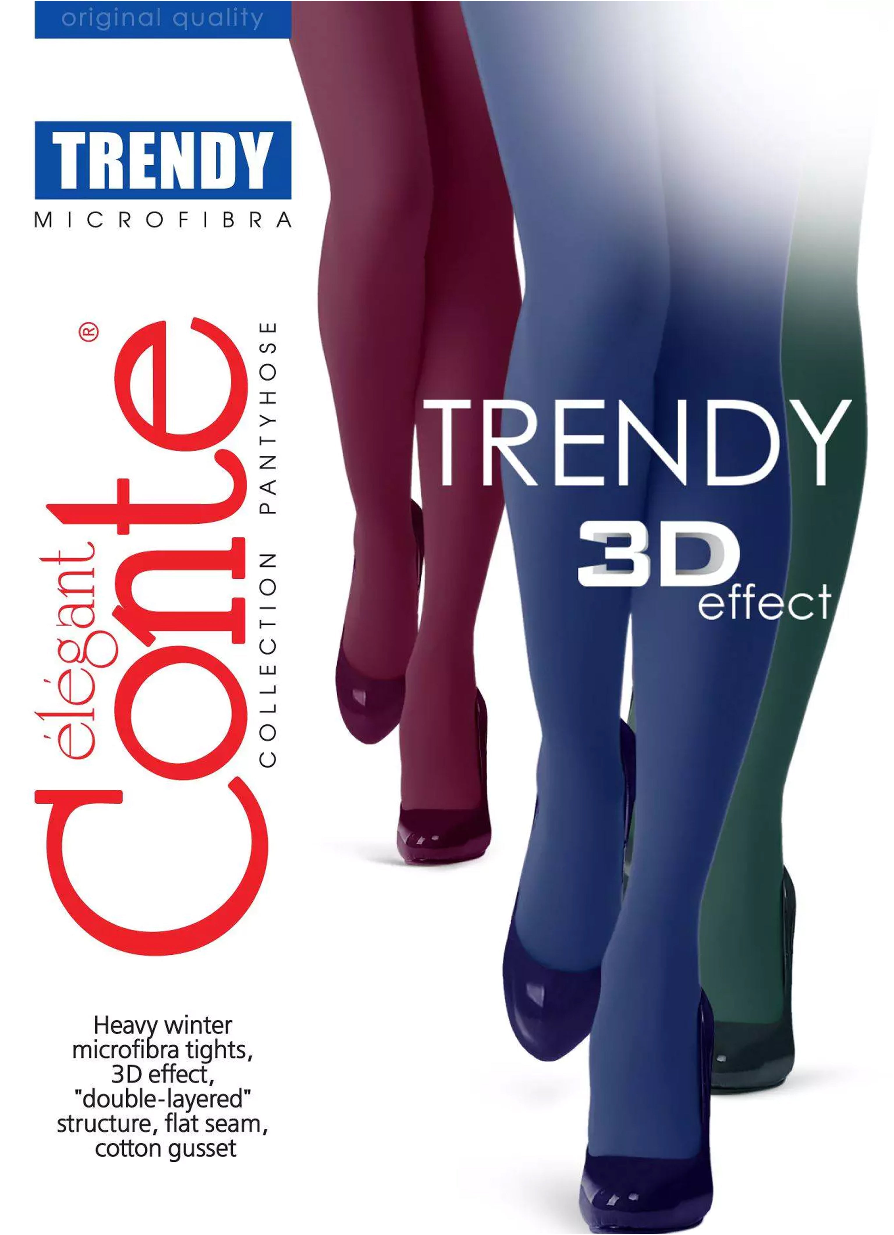 TheRanok.com Tights Conte Trendy 150 Den - Microfiber 3D effect — packaging