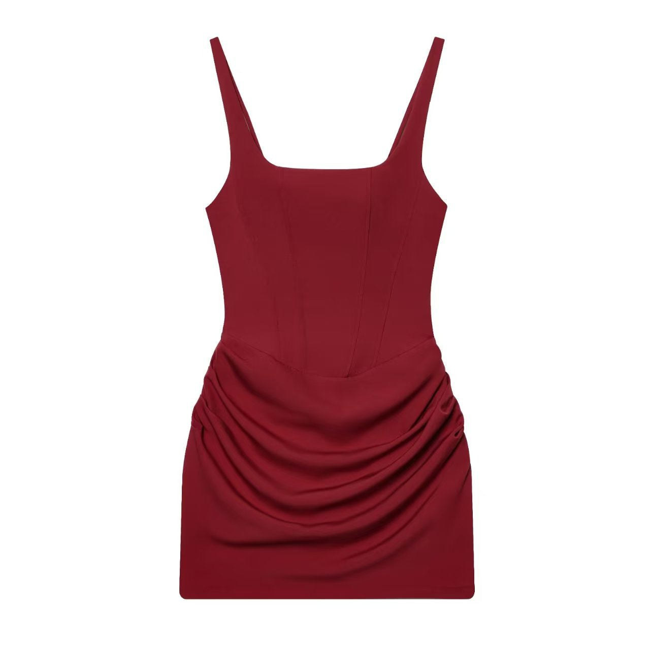 Sleeveless Bodycon Tie-Up Short Dress Cross