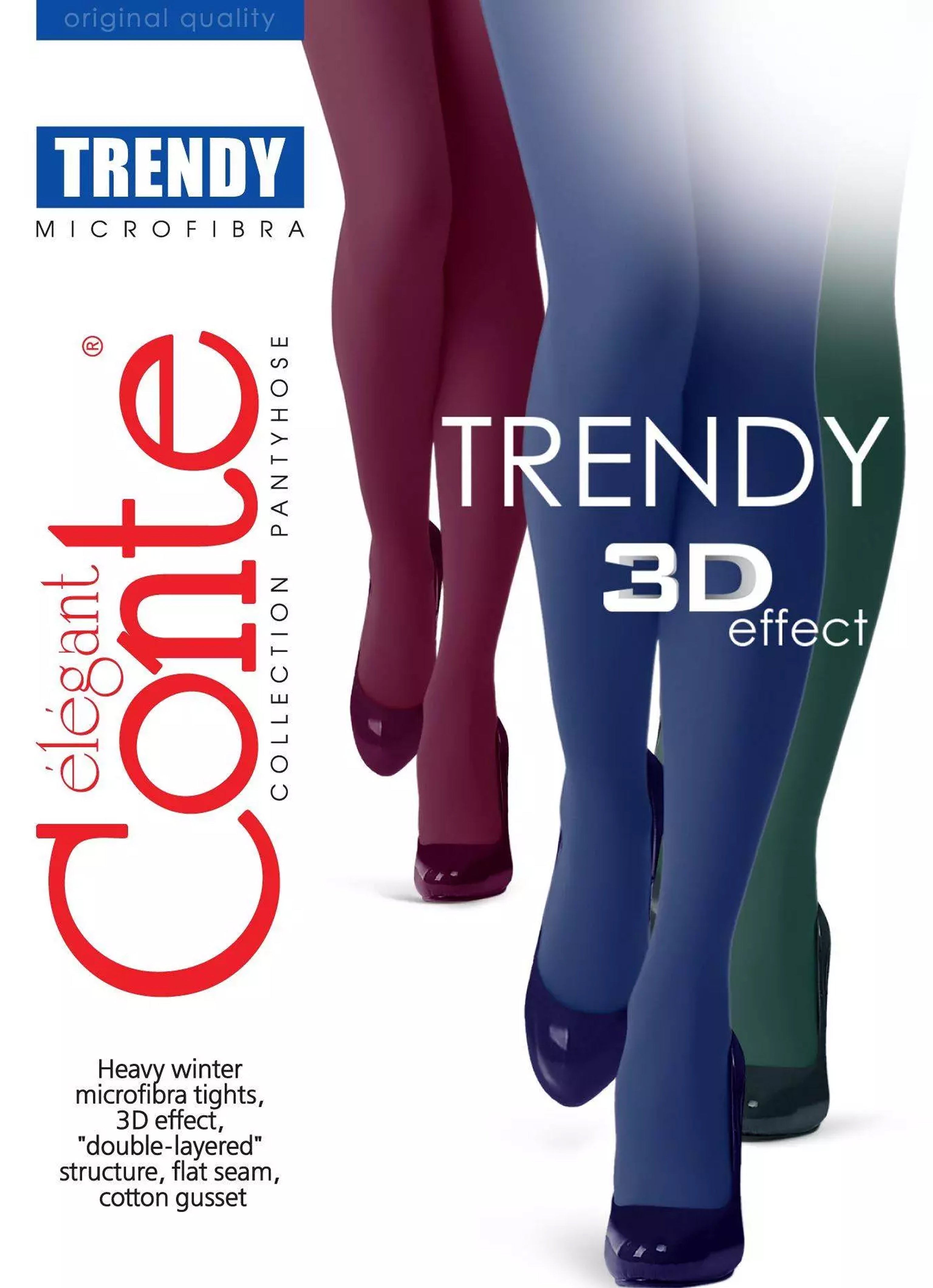 TheRanok.com Tights Conte Trendy Melange 60 Den - Dense melange — feature highlight