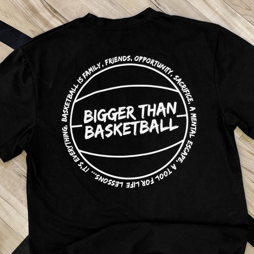 Bigger Than Basketball Beyond Basketball - T-Shirt - Black — lifestyle worn / used context
