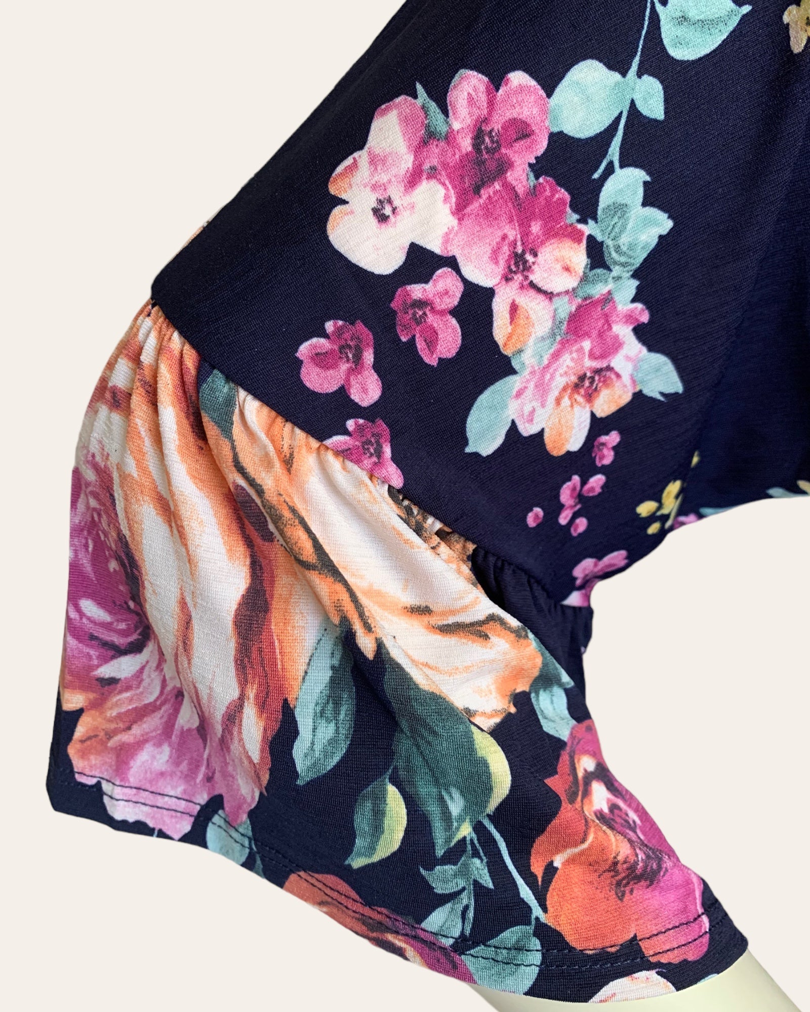 KADOU BOUTIQUE Dozen Roses Empire-Waist Top — in-use photo