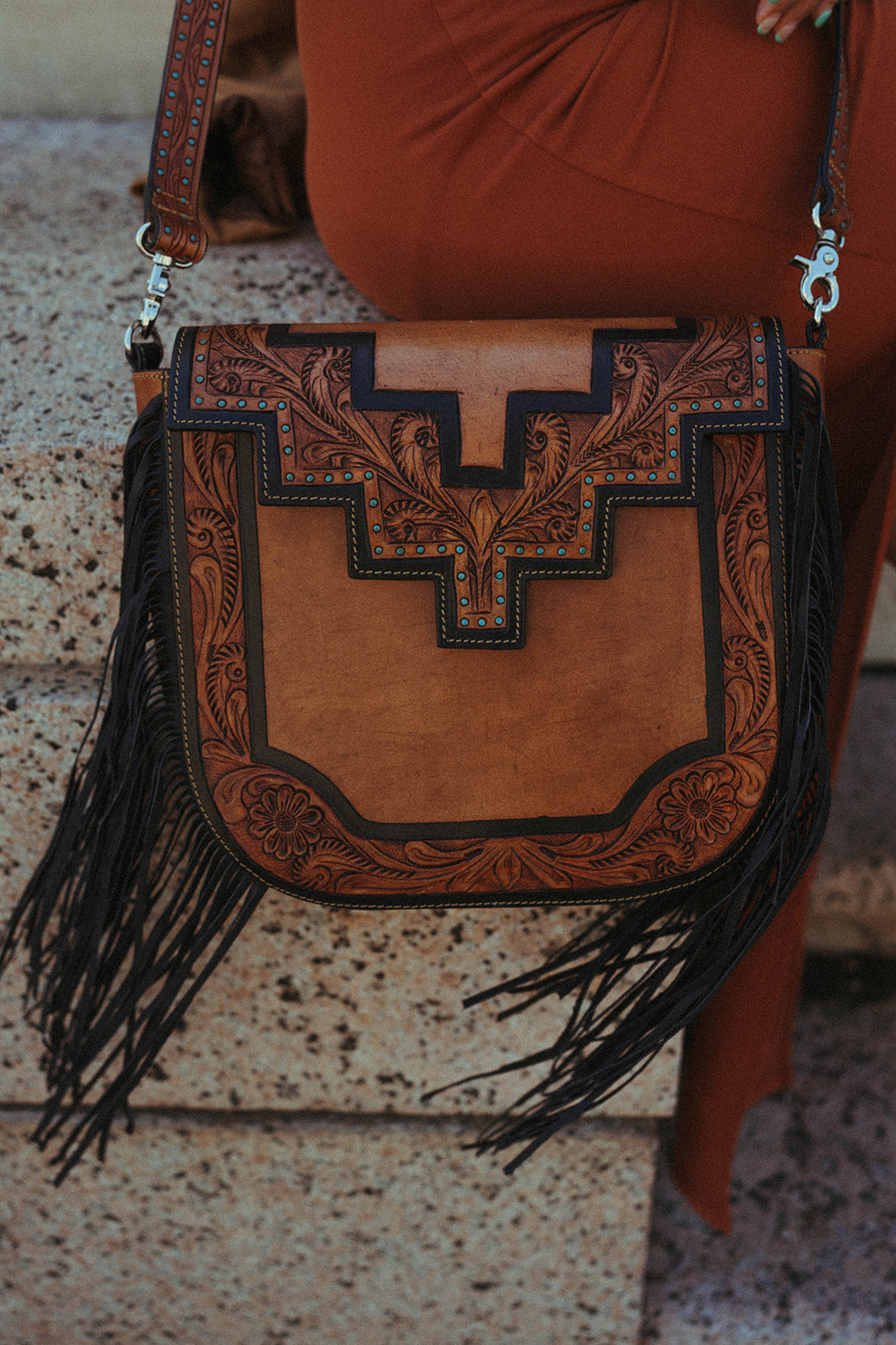 Haute Southern Hyde The Austin Bag a Haute Southern Hyde by Beth Marie Exclusive — in-use photo