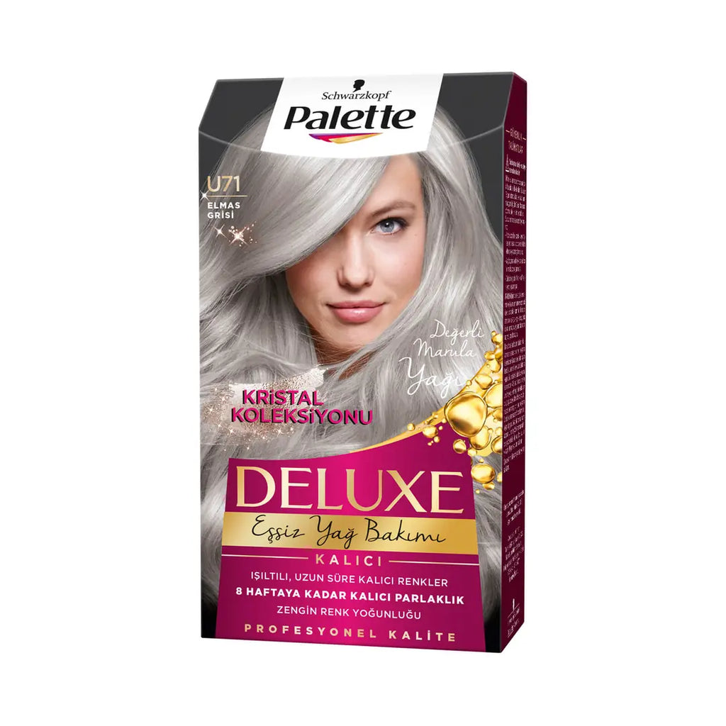 Palette Deluxe U71 Buzul Grisi Ice Grey Hair Dye - Achieve Unique Hair Color