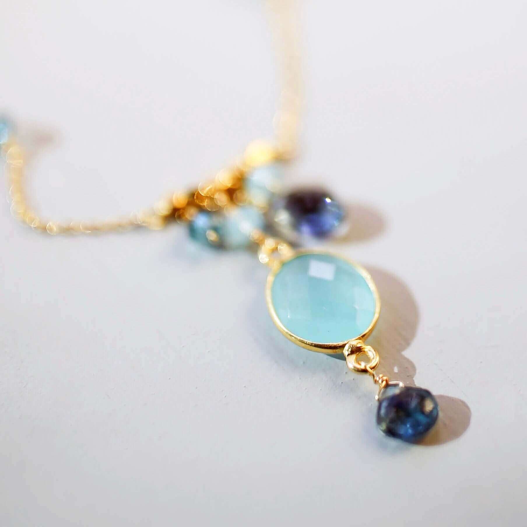 PARKEN JEWELRY Bezel Necklaces — size reference