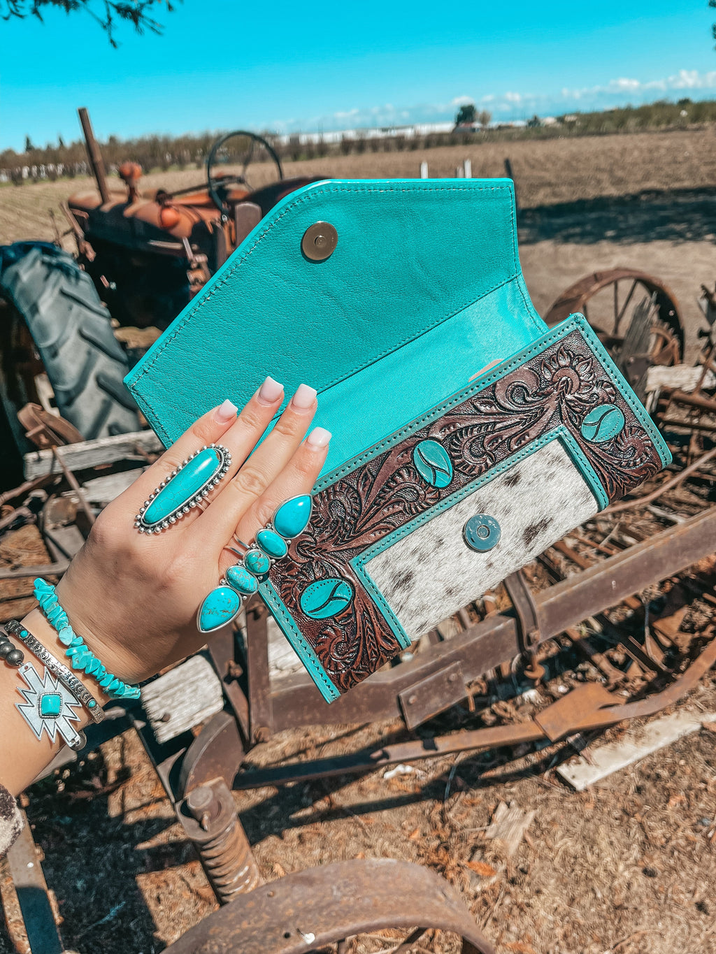 Haute Southern Hyde Turquoise Vibes Wallet a Haute Southern Hyde by Beth Marie Exclusive — lifestyle context