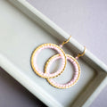 PARKEN JEWELRY PARKEN JEWELRY Rose Quartz Halo Earrings — main product shot