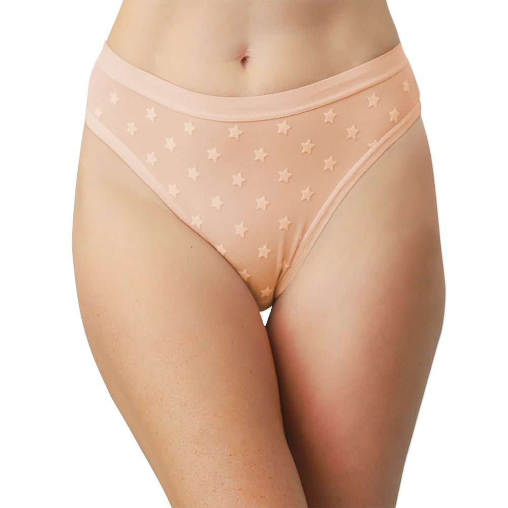 Love Libby Panties Star Mesh High Leg  Bikini — lifestyle context