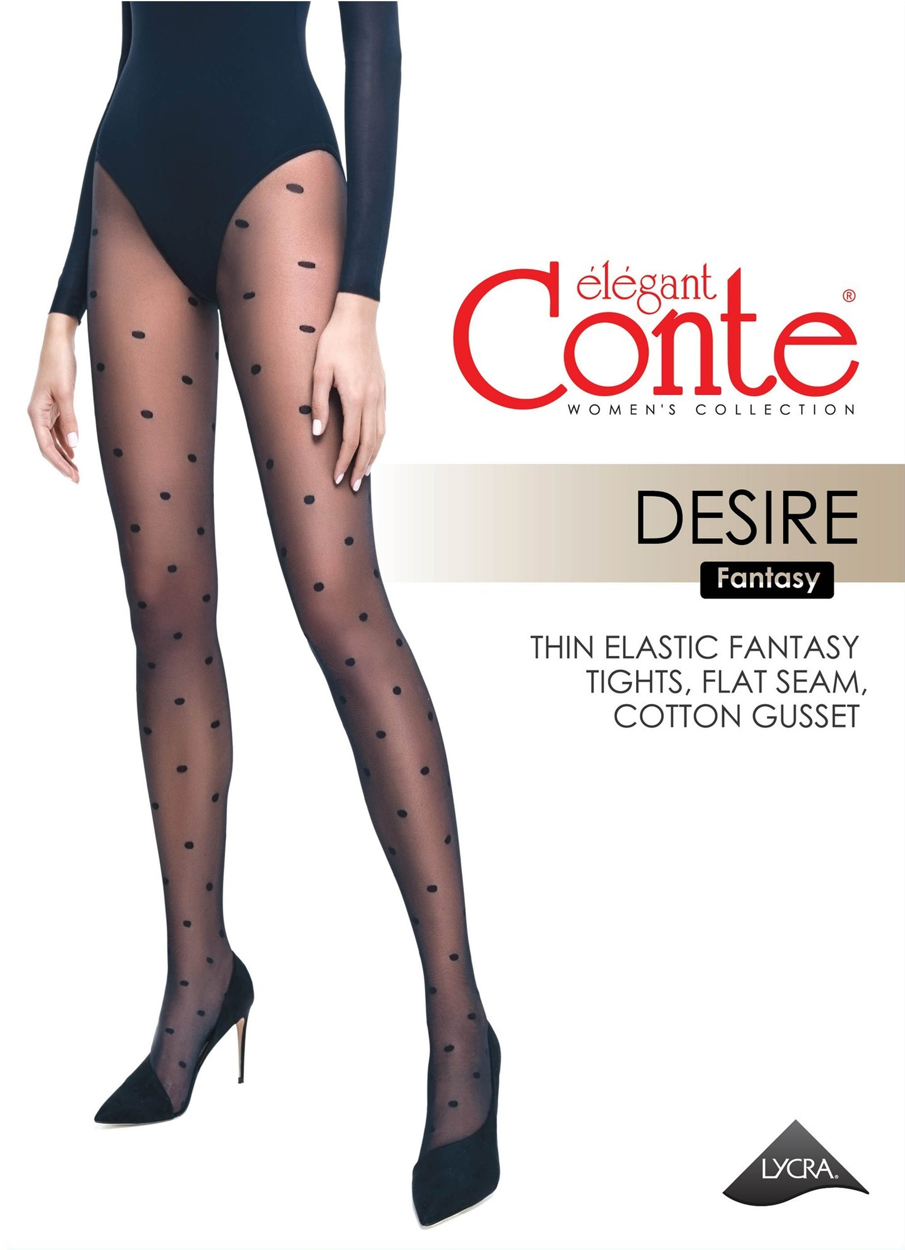 TheRanok.com Fantasy Tights Conte Desire - Polka Dots — alternative angle