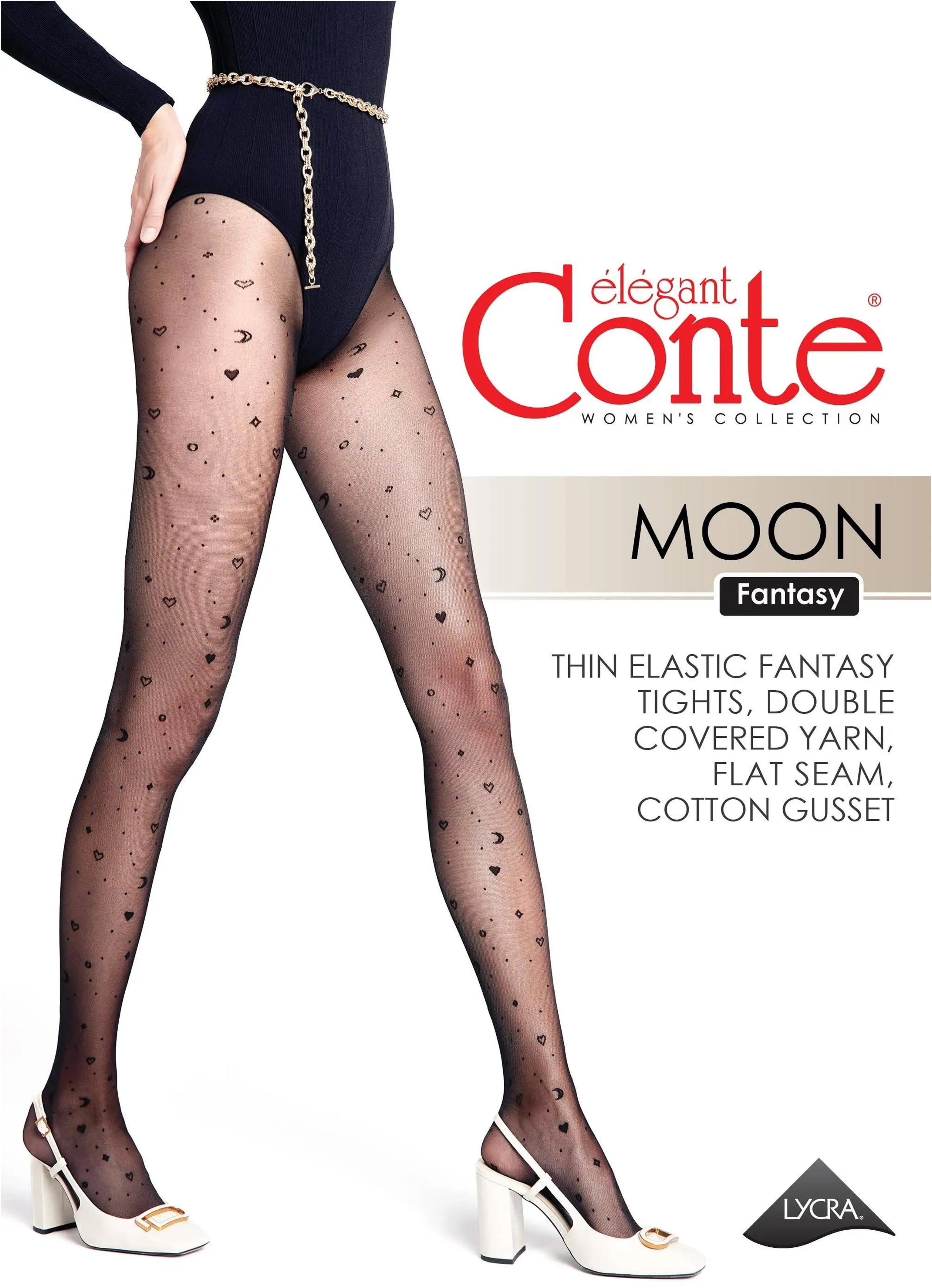 TheRanok.com Fantasy Tights Conte Moon Patterns — in-use photo
