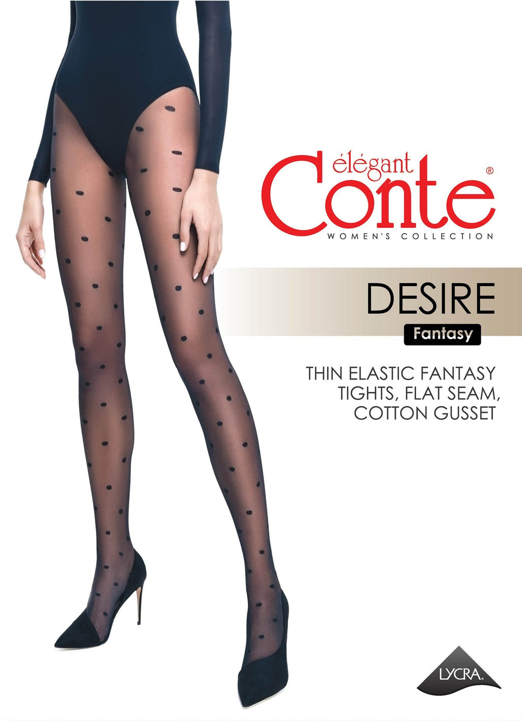 TheRanok.com Fantasy Tights Conte Desire - Polka Dots — packaging