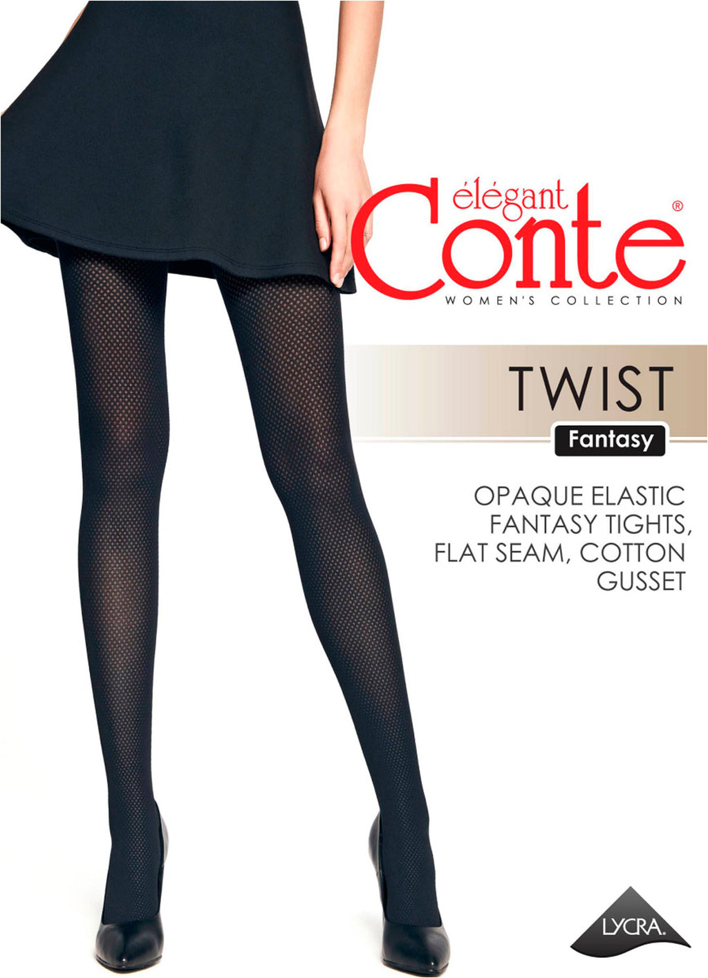 TheRanok.com Fantasy Tights Conte Twist - Openwork Geometric Pattern "Diamonds" — comparison shot