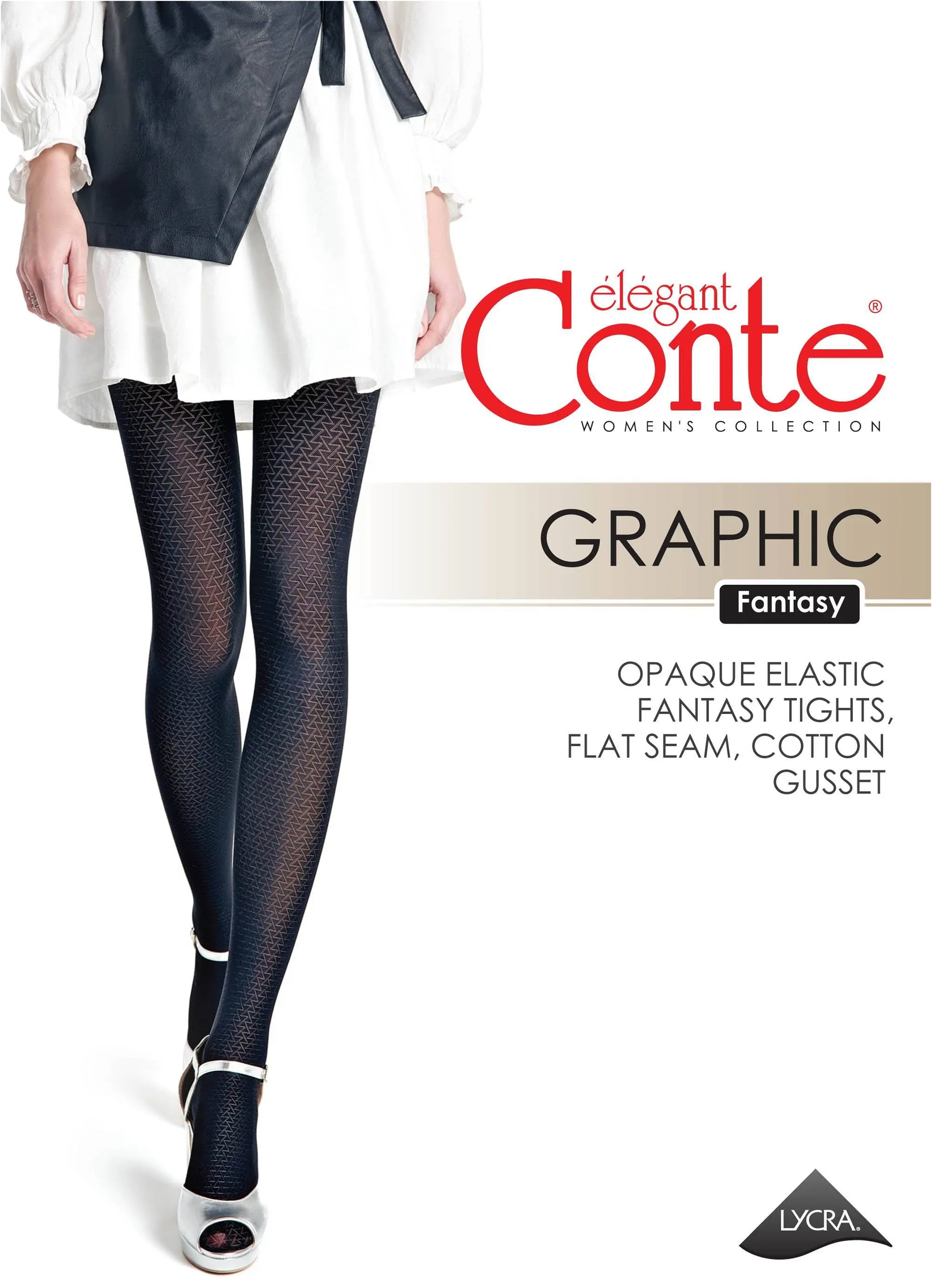 TheRanok.com Fantasy Tights Conte Graphic - Geometric Pattern — in-use photo