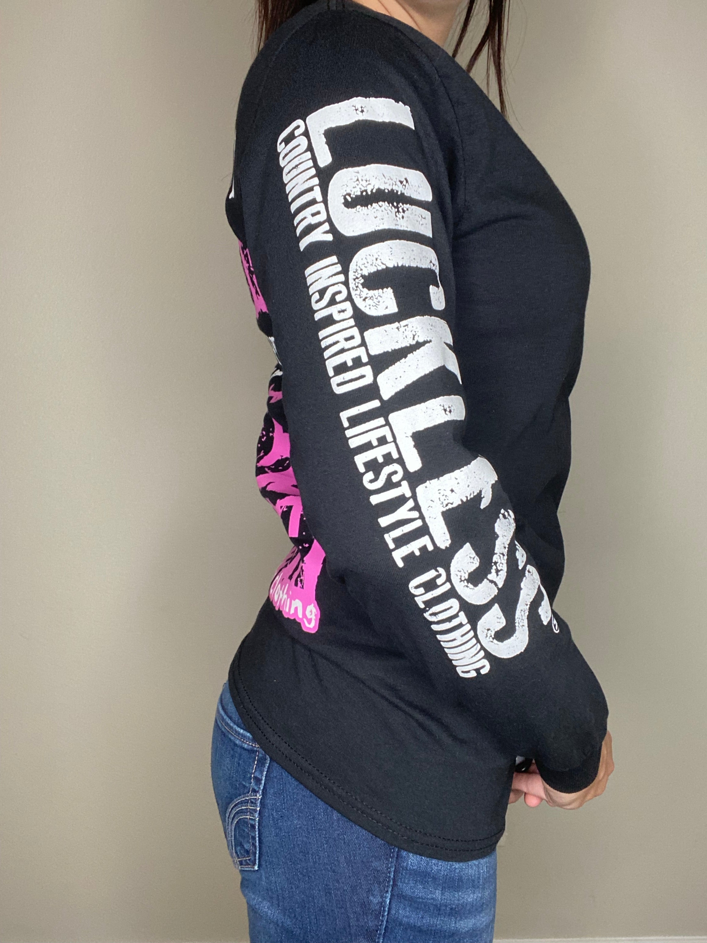 Luckless Outfitters Buckle Up Buttercup Long Sleeve — lifestyle context