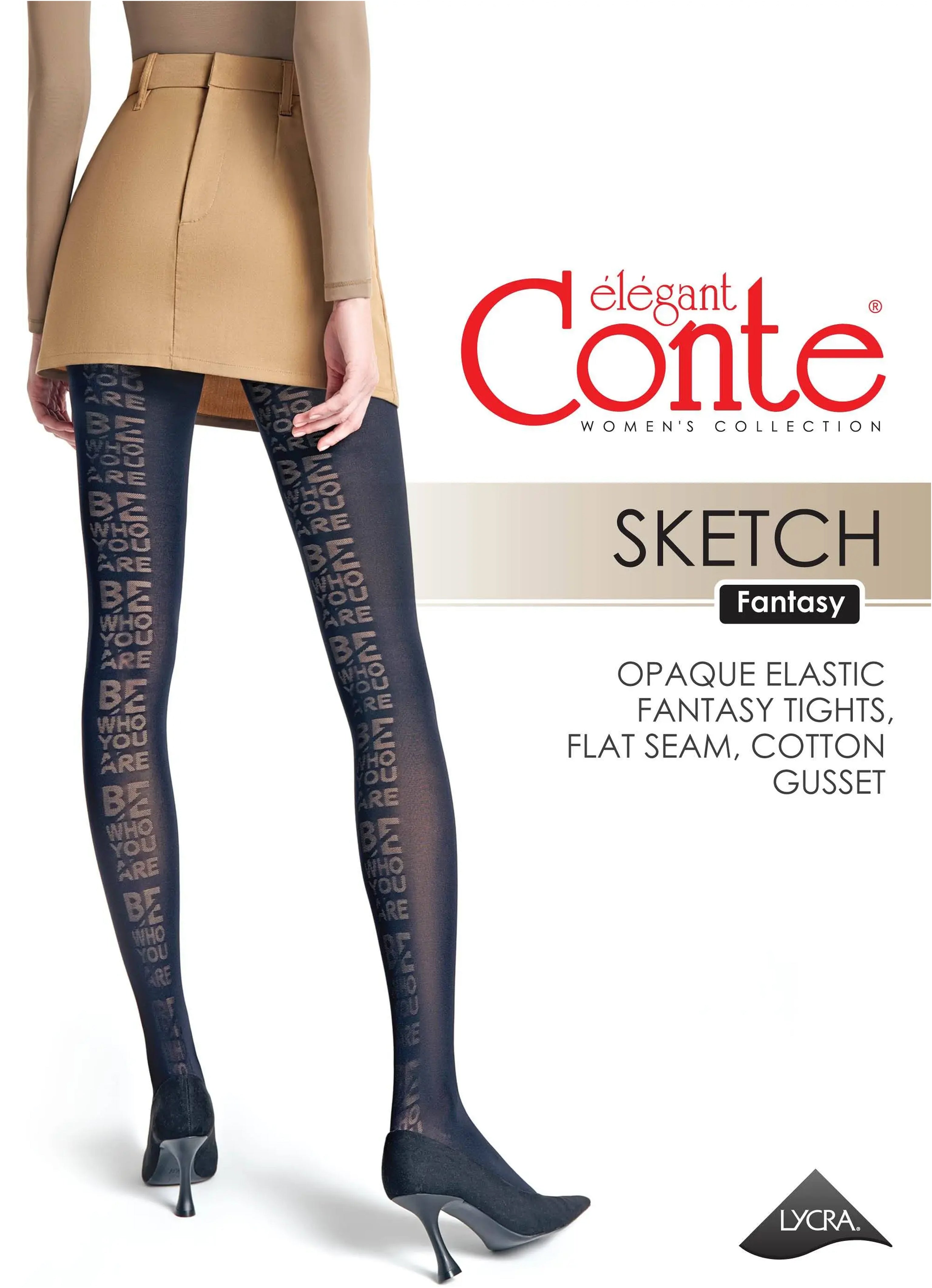 TheRanok.com Fantasy Tights Conte Sketch - with Inscriptions — alternative angle