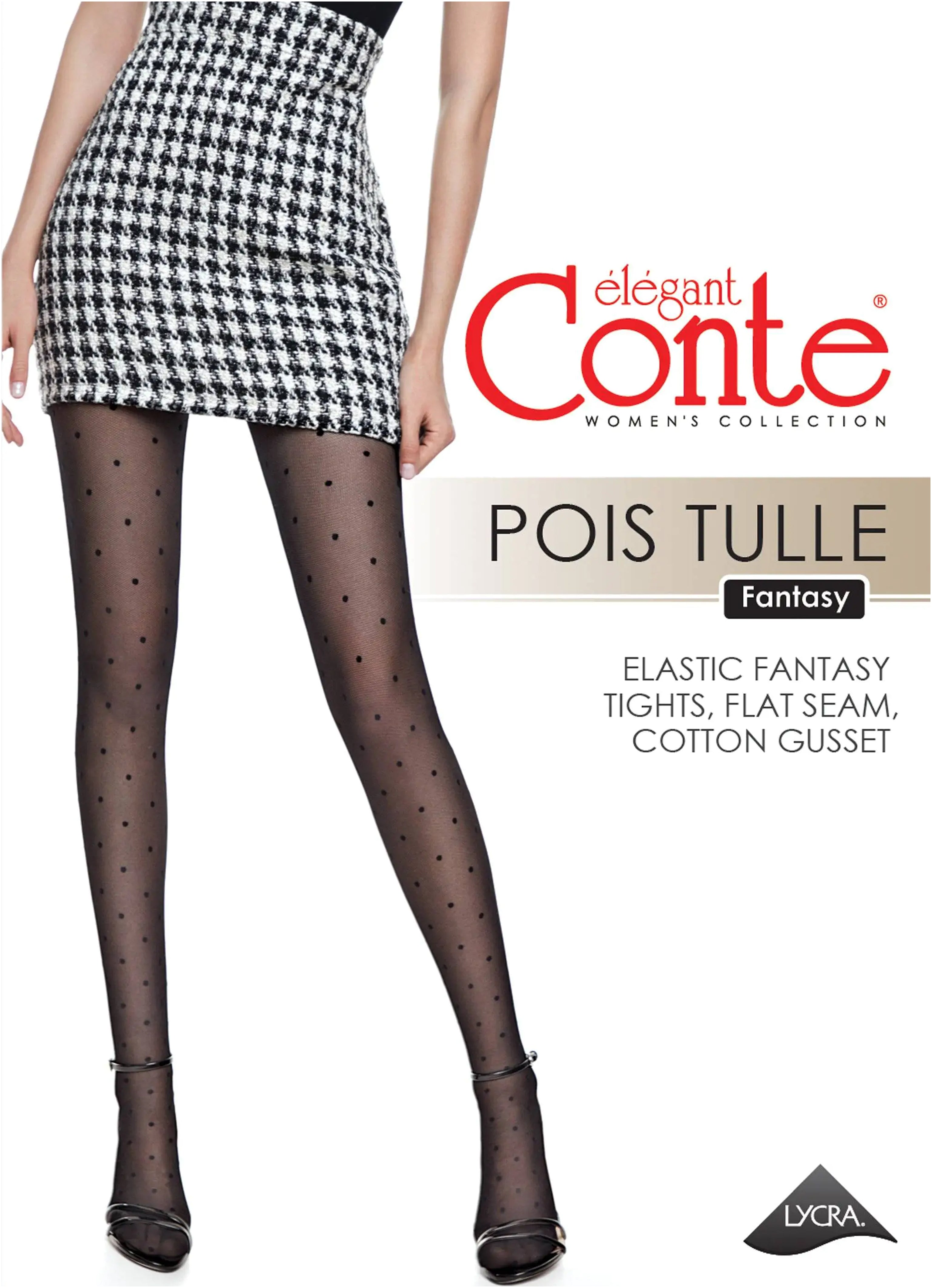 TheRanok.com Fantasy Tights Conte Pois Tulle - Polka Dots With Fine Mesh Effect — in-use photo