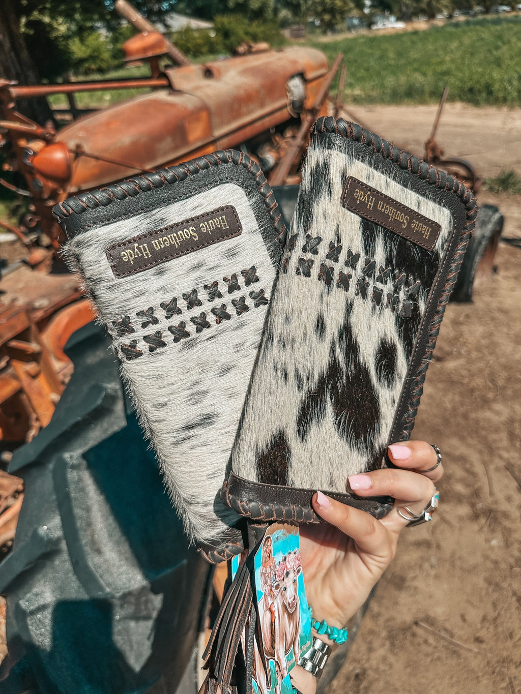 Haute Southern Hyde The Wesson (Brown Leather) Wallet a Haute Southern Hyde by Beth Marie Exclusive — back view