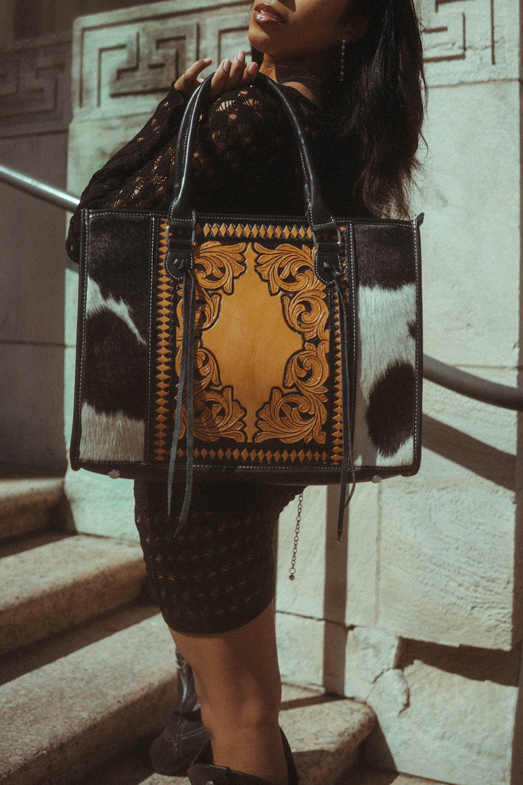 Haute Southern Hyde The Jameson Tote a Haute Southern Hyde by Beth Marie Exclusive — in-use photo