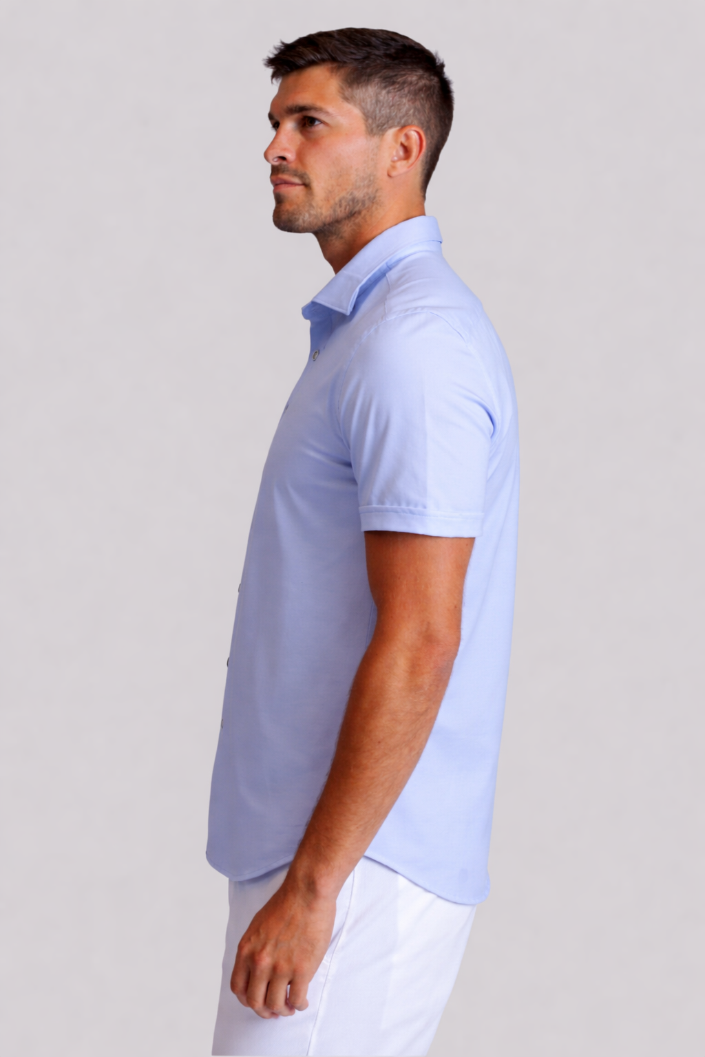 Buki Buki Cinqo 'Single Shot' Long Sleeve Tech Shirt - French Blue — back view