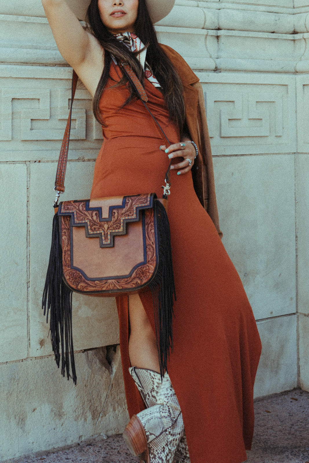 Haute Southern Hyde The Austin Bag a Haute Southern Hyde by Beth Marie Exclusive — fabric or material detail