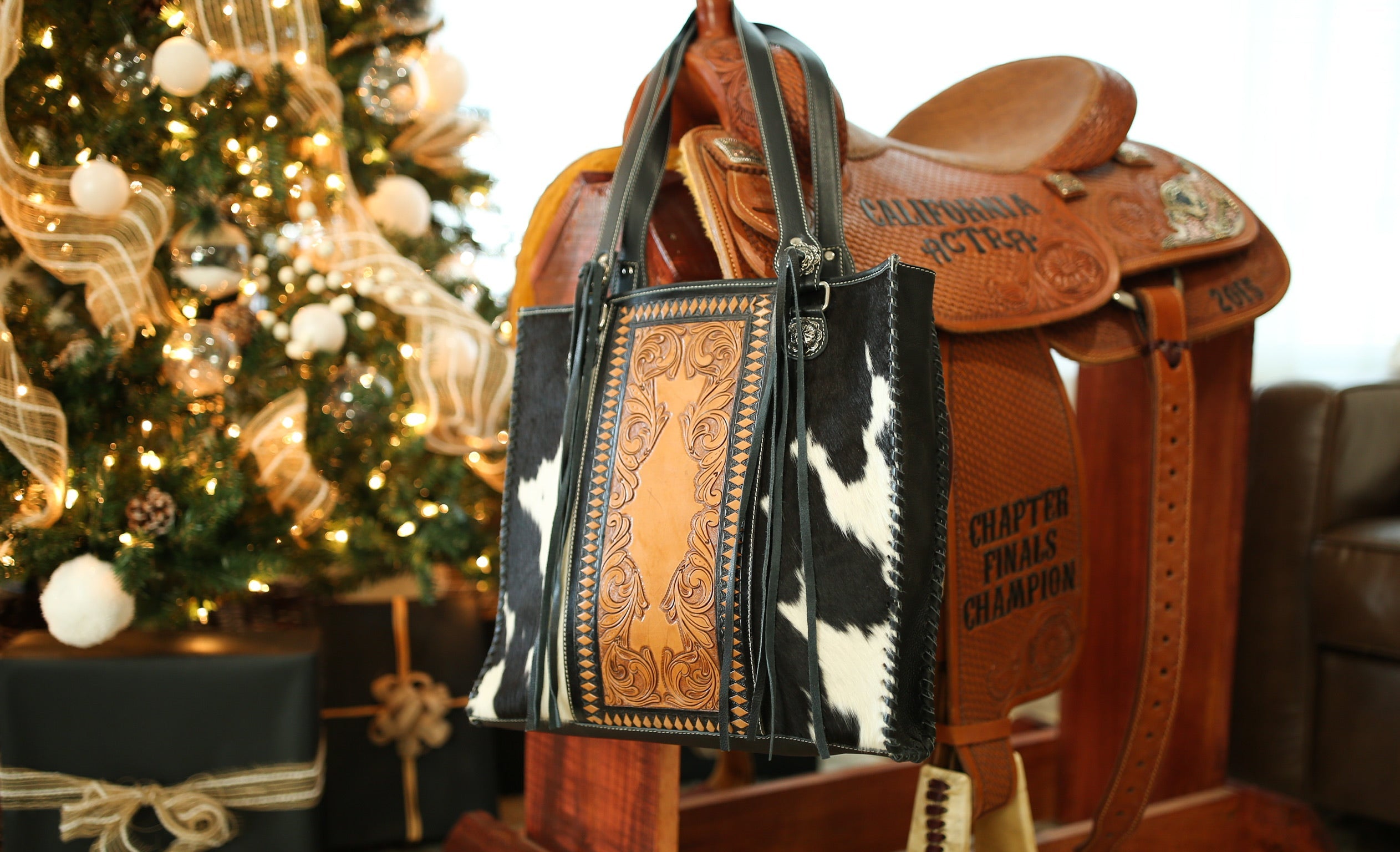 Haute Southern Hyde Luxe Cowgirl Tote a Haute Southern Hyde by Beth Marie Exclusive — lifestyle worn / used context
