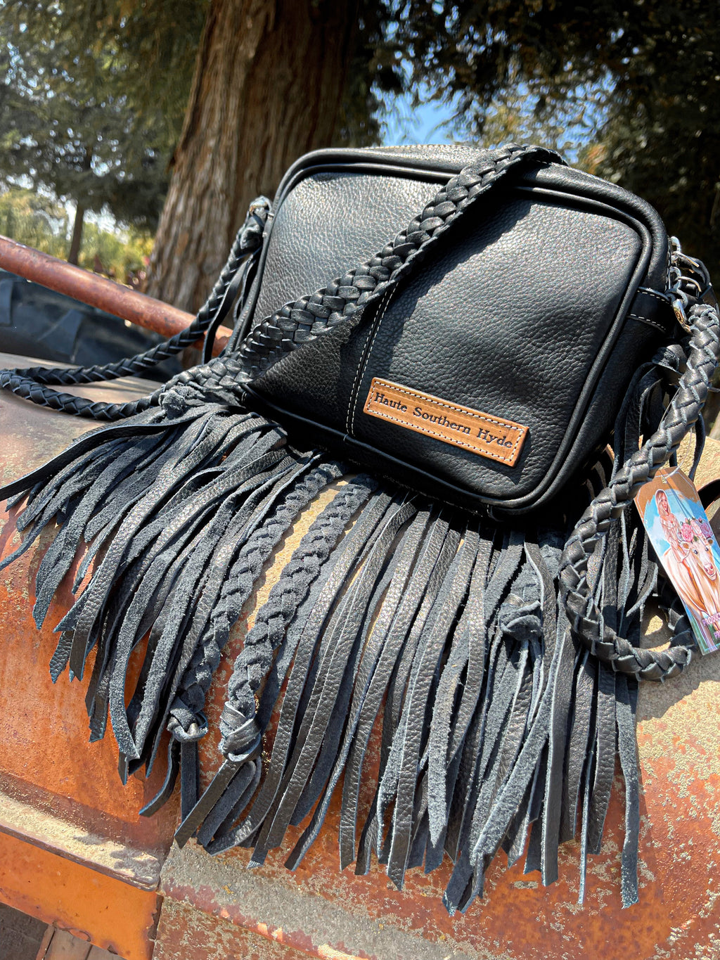 Haute Southern Hyde The Jolene (Black Version) a Haute Southern Hyde by Beth Marie Exclusive — Haute Southern Hyde branding close-up