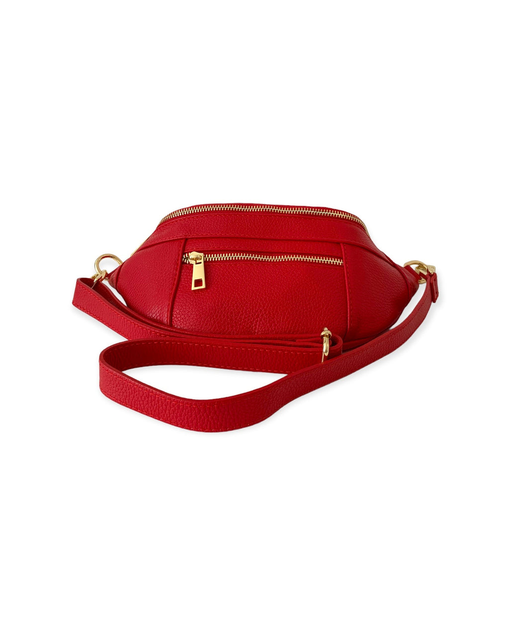 KADOU BOUTIQUE Leather Fanny Pack — in-use photo